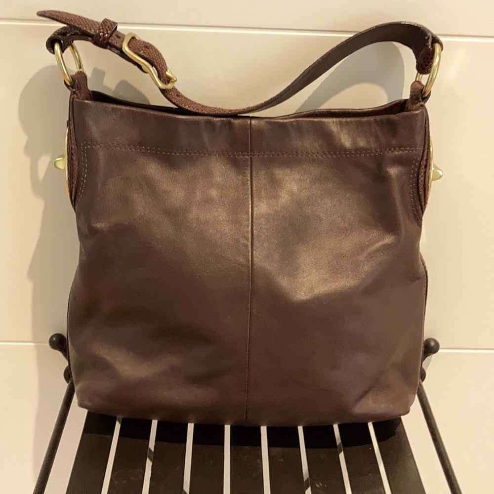 Coach hobo bag rich chocolate brn lthr 13.5hx13w